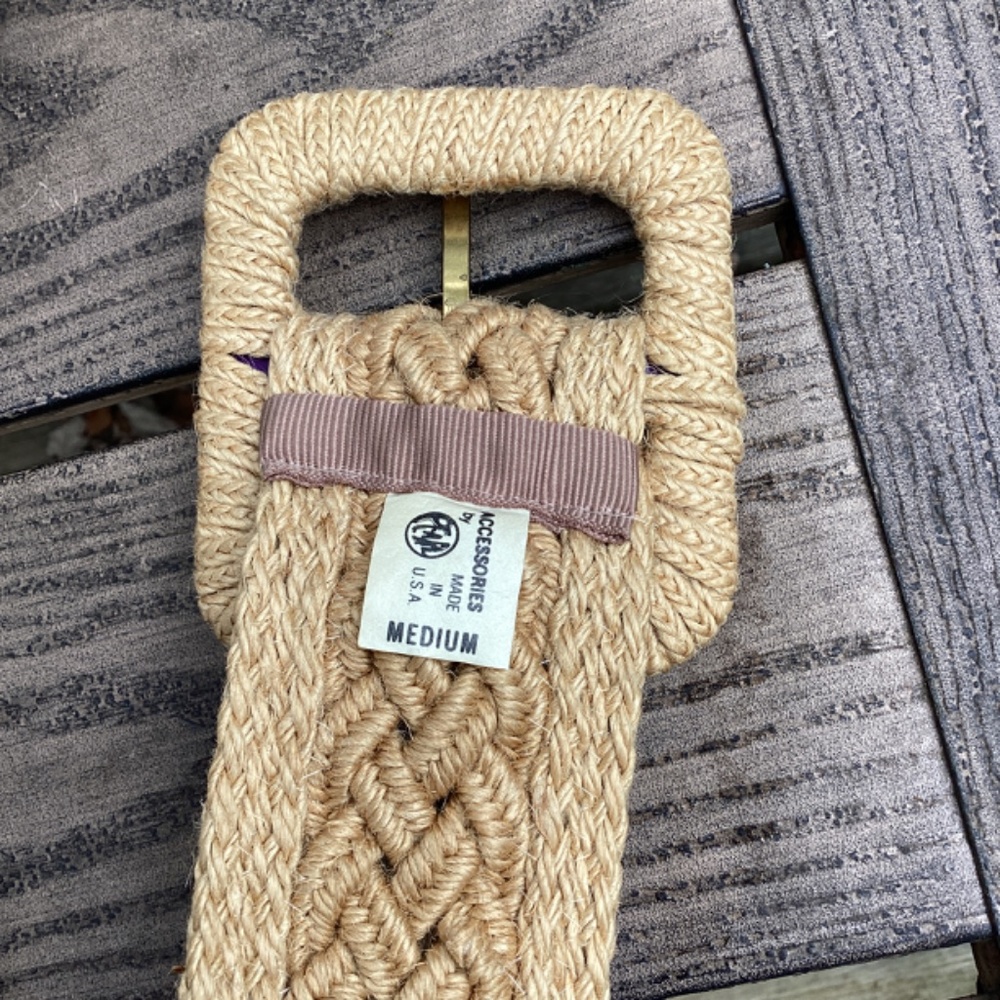 Vintage Woven Braided Belt Accesories By Pearl Womens Medium Boho Western  Excel - Picture 3 of 7